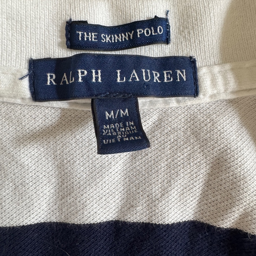 Ralph Lauren Navy and White Striped Dress - Picture 4 of 5